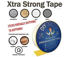 DIY Doctor - Cinta adhesiva extrafuerte y extraancha de doble cara para alfombras, rollo de 30 m de largo y 50 mm de ancho