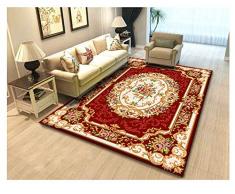 Tradicional Oriental Geométrico Diseño Rosetón Decorativa Alfombra Tapete para Sala de Estar Comedor Dormitorio 21 40 * 60cm