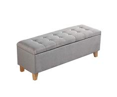 POETRY Tienda de Ropa Descanso Taburete para Cambiar Zapatos Moderno Creativo Hogar de Madera Maciza Dormitorio Doble Reposapiés Taburete de Cama Rectángulo Banco de Almacenamiento otomano Carga 3