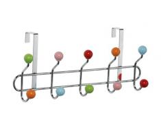 Premier Housewares - Perchero para puerta con bolas de cerámica, 10 ganchos colgadores, 45 x 15 x 11 cm, multicolor