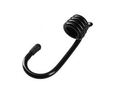 Ferrestock FSKPUL010 Set 10 Ganchos Metálicos Reforzados Para Pulpos Elásticos, Negro