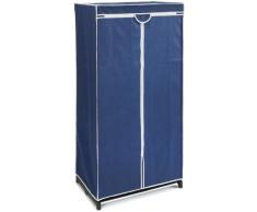 Wenko Air 4381630100 - Armario de tela (75 x 150 x 50 cm), color azul oscuro