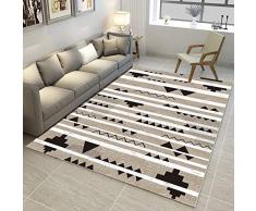 QBASA Tapete Europeo para la Puerta, tapete Rectangular de Fibra de Coco de área Grande, tapete de Entrada para el Piso del Dormitorio Tapete Absorbente para el baño Raya de 60x90 cm