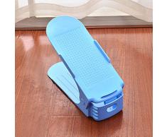 Fundido Power de zapatos ajustables Slots Organizador, multicolor creativo plástico Space Saver Soporte rack Durable Shoe Tower Estantería