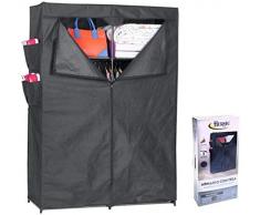 HERSIG Armario de Tela ropero Estante Lona Ropa guardarropa Closet 155x110x45cm 63119