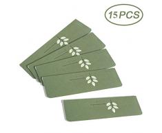 15 Juego de Pasos de Escalera Tapetes 20x70cm Alfombras Antideslizantes Noche de Luz Alfombrillas Luminosas Alfombra de Paso Alfombra / Alfombra para Escalera (15 pcs, Green)