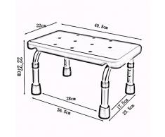 QFFL Plástico creativo baño taburete / ropa de lavado pequeño banco / zapatos antideslizantes cambio taburete36 * 25 Cm Taburete al aire libre