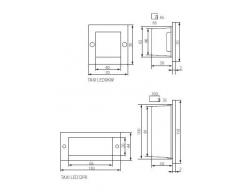 escaleras LED pared exterior luz de banda de rodadura de Spotlight GBoden lámpara Kanlux 26463