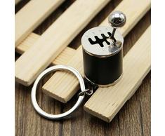 Sefon_Bwomen Llavero con forma de llavero para auto, caja de regalo de turbina de adaptación, llavero de metal