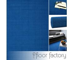 Alfombra Moderna de Lana Loft Ocean azul 160x230cm - 100% lana en colores luminosos y modernos