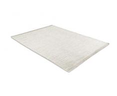 LIFA LIVING Alfombra de Lana Hecha a Mano, Tapetes Modernos para salón y Dormitorio, Alfombras de Estilo Nordico, Alfombras 70% Lana y 30% Algodón (Camel y Blanco, 140x200cm)