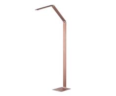 Finether-Lámpara de Pie Plegable Táctil de Alumnio con Cuatro Niveles de Intensidad, 10W, Color Marrrón, para Dormitorio Sala Oficina etc