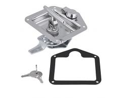 KIMISS T-Forma Herramientas de Bloqueo de la manija - T-Forma Cierre de Acero Inoxidable con Mango - Kit de Llaves de Caja Plegable para Camión Remolque Coche Acampar