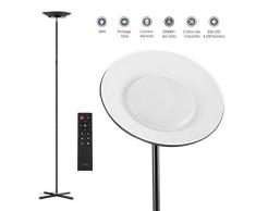 Lámparas de Pie, Wellwerks 30W LED Lámpara de Piso Luz Regulable para Hogar Salon Oficina Estudiar Leer.etc.