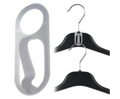 Hangerworld - Ganchos conectores de plástico para perchas de ropa