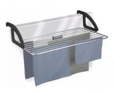 Metaltex Ischia - Tendedero de aluminio para balcÃ³n, 10 metros