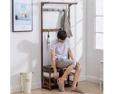 RENJUN Pasillo Minimalista Pasillo Zapatero Estante Estante Zapato Zapato Estante Estante Combinación Zapato Banco Colgador de Sala de Estar 50/60/70 / 80x31x170cm Coat Rack (Size : XL: 80cm)