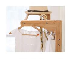 NEVY-Perchero Banco De Zapatos, Perchero De Ropa para Almacenamiento, Estante De Almacenamiento De Entrada De Hall Hall Tree (Color : Natural, Size : with Cushion)