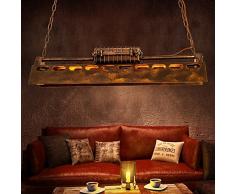 KJLARS Lámpara de Techo Vintage Lámparas de araña Luces E27 Bombilla, lámpara de estilo industrial Iluminación colgante Es Adecuado para Cocina, Cafetería, Bar, mesa de comedor