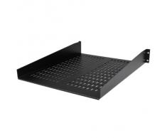 StarTech CABSHELF22V - Estante ventilado para Armario Rack Universal (19", hasta 22 kg, 2U), Color Negro