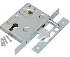 KOTARBAU - Cerradura de gancho para puerta corredera F-60, galvanizada, resistente a la corrosión