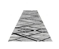 Pasillo Alfombras De Corredor Pasillo Largo Alfombra Patrón Geométrico Antideslizante Gránulo De Plástico Resistente Al Desgaste Antideslizante Pasillo (Color : Gray, Size : 0.6 * 3m)