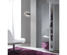 ZAPATERO DE 1 PUERTA CON ESPEJO BLANCO DUPEN