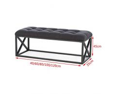 Entrada Banco de zapatos Zapatería Tienda de zapatos Banco de prueba Taburete largo para la puerta Sala de estar Tienda de ropa Cuarto de ajuste Banco de zapatos ( color : A , Tamaño : 100*35*45cm )