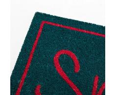 Dcasa - Felpudo con Diseño Smile 60 x 40 cm