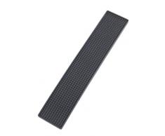 Wenko Tapete Escurridor Slim, Elastómero Termoplástico, Negro, 8x42x3 cm