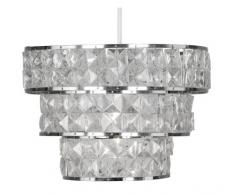 Oaks Lighting 340 CH Cadini - Pantalla para lámpara de techo (estructura de cromo pulido y decoración con lágrimas de acrílico)