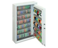 PHOENIX Cygnus Caja portallaves y Organizador Acero Blanco - Armario para Llaves (Acero, Blanco, 144 Colgador(es), Llave, 430 x 130 x 660 mm, 424 x 110 x 655 mm)