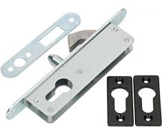 KOTARBAU - Cerradura de gancho para puerta corredera H-35, galvanizada, resistente a la corrosión