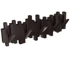 Umbra Sticks Perchero de pared con 5 ganchos extraíbles, Espresso