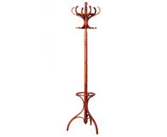 Premier Housewares - Perchero de pie de madera (48 x 48 x 184 cm), color caoba
