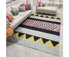 QBASA Tapete Europeo para la Puerta, tapete Rectangular de Fibra de Coco de área Grande, tapete de Entrada para el Piso del Dormitorio Tapete Absorbente para el baño Raya de 60x90 cm