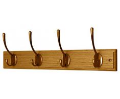 5 ganchos giratorios, madera Perchero Headbourne Hr7025X color marr/ón claro