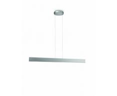 Philips Ledino Exact - Lámpara colgante, LED, 6 x 2,5 W, metal, luz blanca cálida, color aluminio