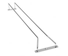 Gosear 35cm Longitud Barra de Cocina Pared de Sola Fila de Acero Inoxidable/Soporte Sostenedor de Taza de Champagne Copas de Vino Cristal Estante de Exhibición de Suspensión