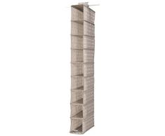 Compactor Rivoli - Organizador estante para zapatos, 9 niveles, color beige con lunares blancos