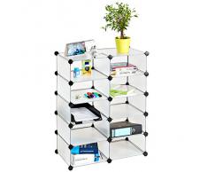 TecTake Estantería armario organizador para zapatos, habitación infantil blanco
