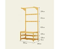 AZHom Percha Piso Dormitorio Sala de Estar Colgador Simple, Multiusos Banco de Zapatos Hogar Creativo Perchero