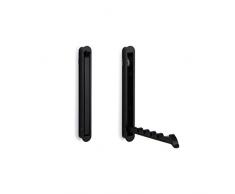 Moderno Wandpaneel-Kleiderhaken Auf-Klappbar Ganchos para Ropa Negro Gancho Plegable - Mital 140 X 16/128mm Gancho de la Pared para para Enganche & Tornillos 1 Pieza -garderoben-bügelhalter Sumergible
