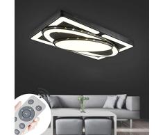 MYHOO 78W LED Regulable Luz de techo Diseño de moda moderna plafón,Lámpara de Bajo Consumo Techo para Dormitorio,Cocina,oficina,Lámpara de sala de estar