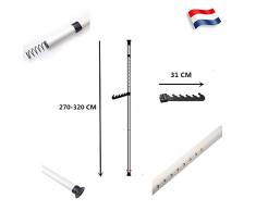 Sinbide Perchero de Ropa Ajustable, Perchero Ropa Resistente, Perchero Ropa telescópica para almacenaje, Ropa y penderies con Barra Extensible, Perchero con telescopio, Type 1 : UNE Barre