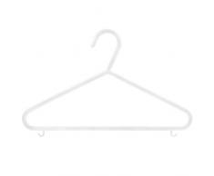 Hangerworld - Perchas De Plástico Para Niños Con Barra, Color Blanco, 30 cm, 36 Unidades
