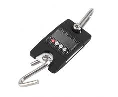 Escala de Colgar Digital Escala Electrónica Portátil Pantalla de Pesaje de Mano con Medidor de Peso con Gancho (Batería No Incluida)