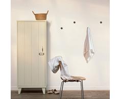 Walplus 5,5 cm x 3,2 cm), diseño de símbolos de Nueva perchero percha pared adhesivos decoración del hogar salón dormitorio decoración DIY, Oro