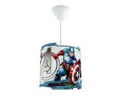 Philips Marvel Vengadores - Lámpara colgante, iluminación interior, luz blanca cálida, plástico, color blanco