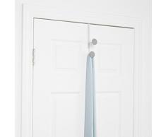 Umbra 318246-910 con Estilo Yook para Puerta de Perchero con Doble Gancho, Colour Blanco/Gris